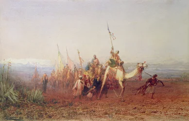 Una caravana en camino a El Cairo